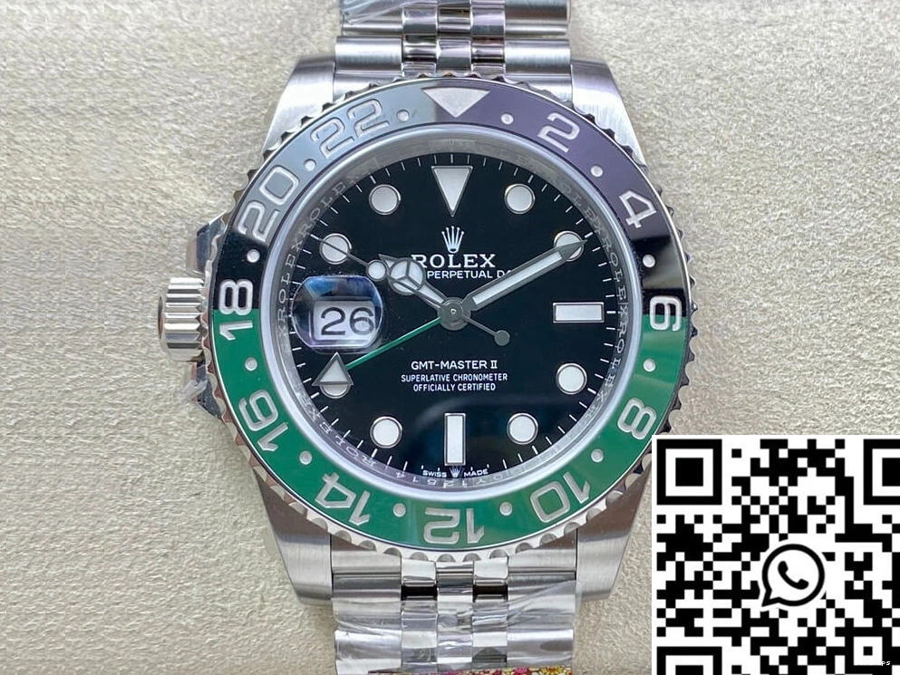 Factory M126720vtnr-0002 Clean Rolex Master II GMT Dial Black 1226